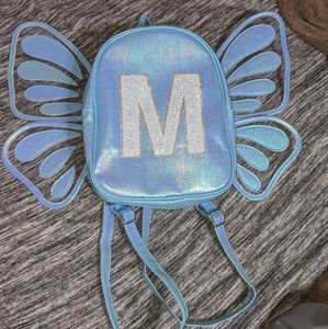 Monogrammed M Butterfly mini backpack